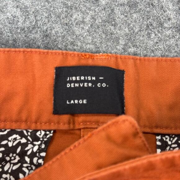 Jiberish Joggers Men's Pants Rust Size Large - Picture 3 of 4